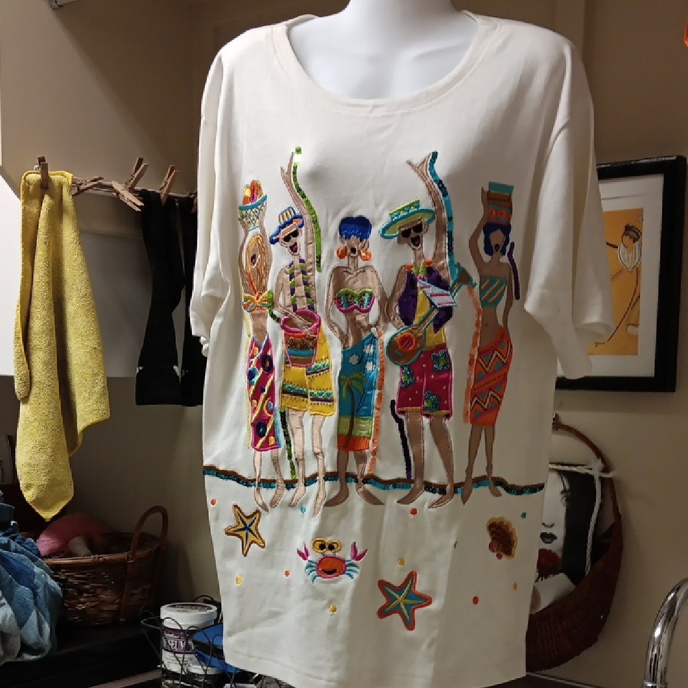 Women's Colorful Graphic Swim Coverup